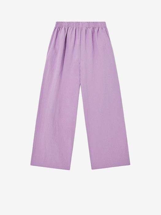 Washed vacation linen pants_purple