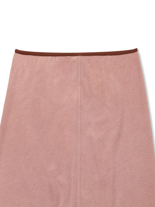 Washing Easy Long Skirt - Pink