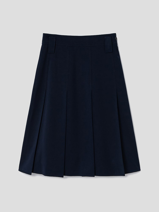 Pleated Skirt  Navy (TA3727A07R)
