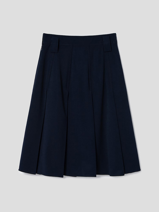 Pleated Skirt  Navy (TA3727A07R)