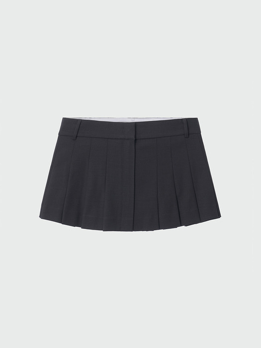 XIES Layered Pleats Skirt Belt - Khaki