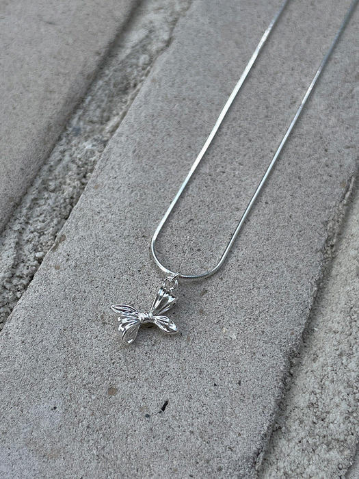 [SILVER 925] LOVE BOW NECKLACE AN223034