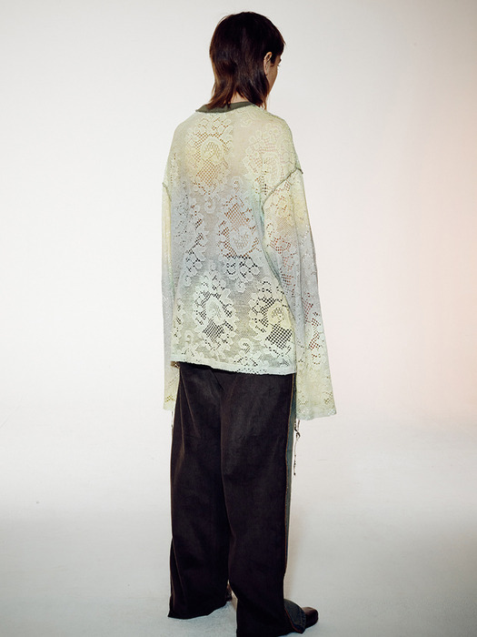 오픈 와이와이]OMBRE LACE TOP, YELLOW