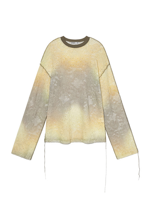 오픈 와이와이]OMBRE LACE TOP, YELLOW