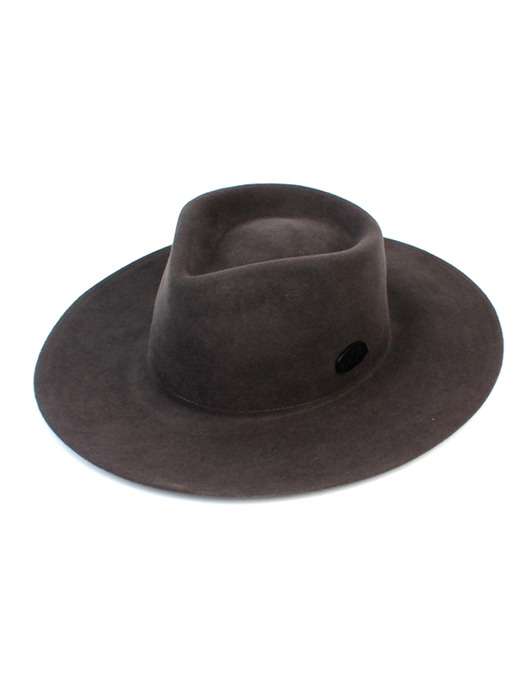 V Gray Wool Fedora 울페도라