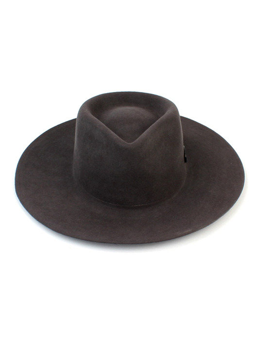 V Gray Wool Fedora 울페도라