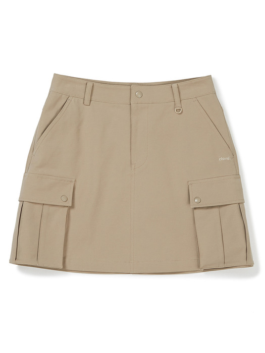 [23FW clove] Utility Skirt (Beige)
