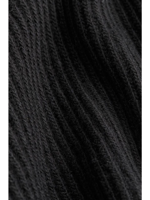 리브니트 터틀넥 스웨터 블랙 1179932002