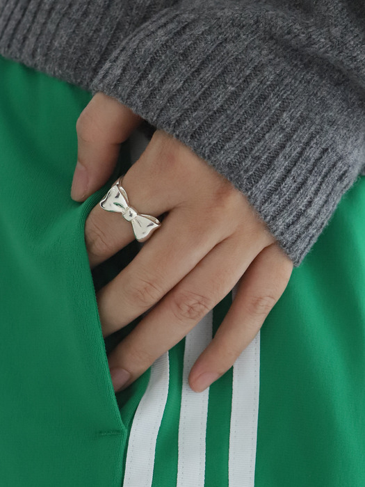 [silver925] Chunky Bow Ring / 2color