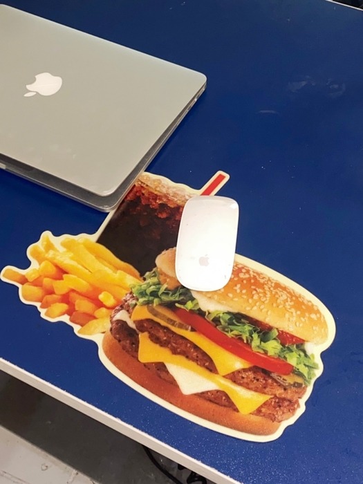 burger shop mouse pad