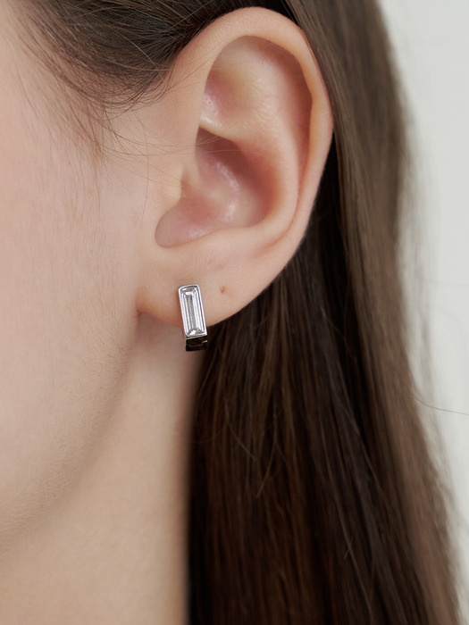 quadrangle cubic earring