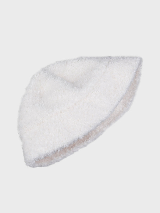 PUFFY BUCKET HAT_IVORY