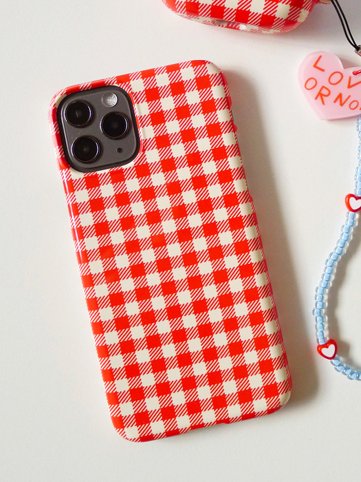 Red Check Phonecase