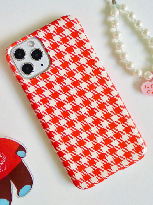 Red Check Phonecase