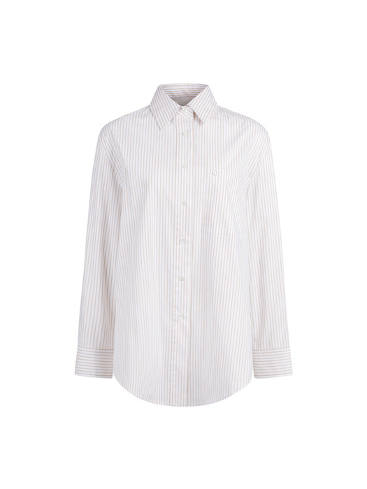Stripe Cotton Shirts Blouse_LFSAS24150CMX