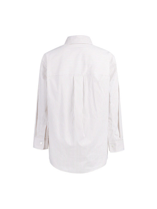 Stripe Cotton Shirts Blouse_LFSAS24150CMX