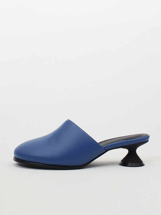 Uhjeo ourglass middle heel mules_blue