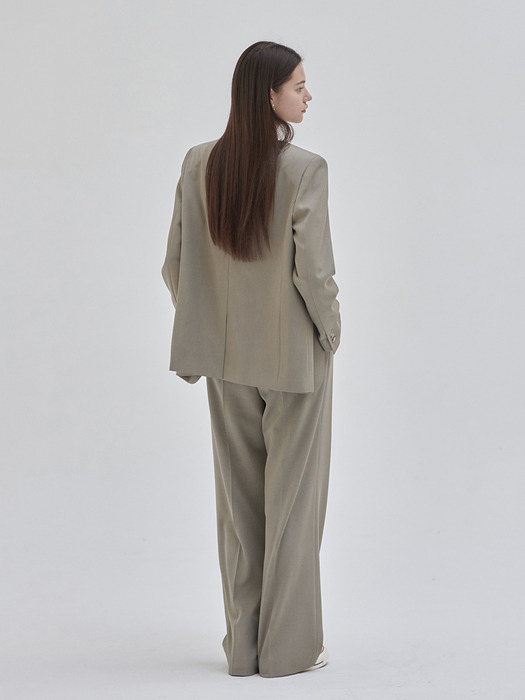 24SN collarless minimal jacket [S/BE]