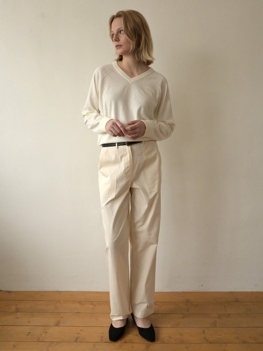 March Cotton Pants [Ivory]