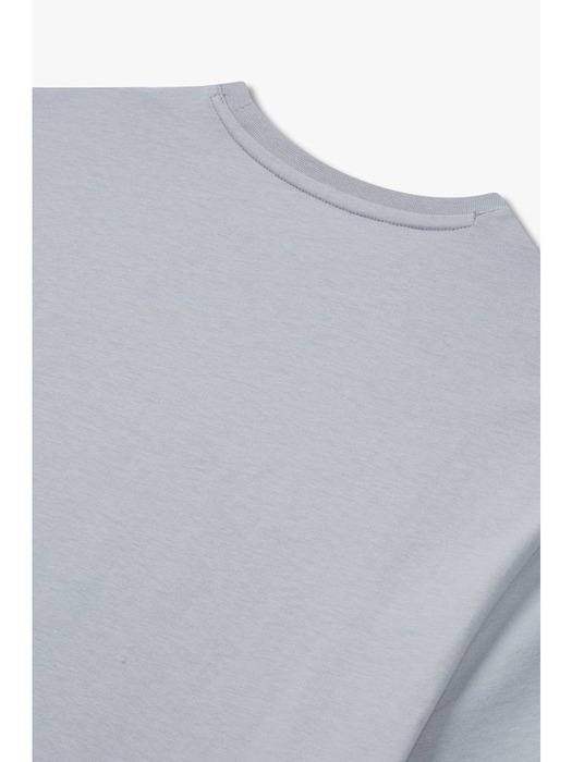 AX 남성 서클 로고 크루넥 티셔츠-그레이(A414130009)