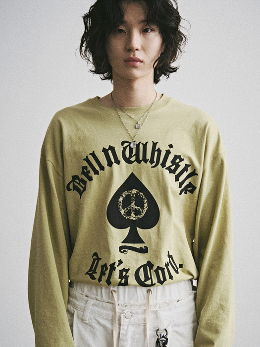 SPADE & PEACEFUL S/S T-SHIRT_OLIVE