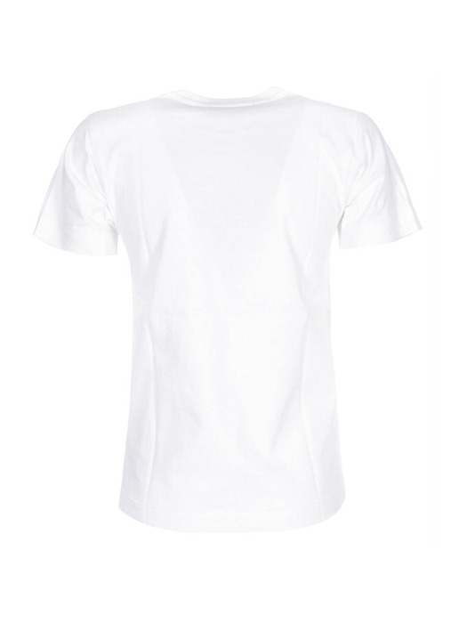 24SS 여성 레드 와펜 더블하트 티셔츠 AZ-T025-051-1