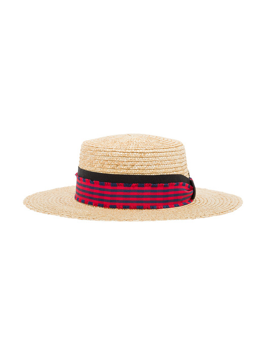 Edie Straw Boater Hat