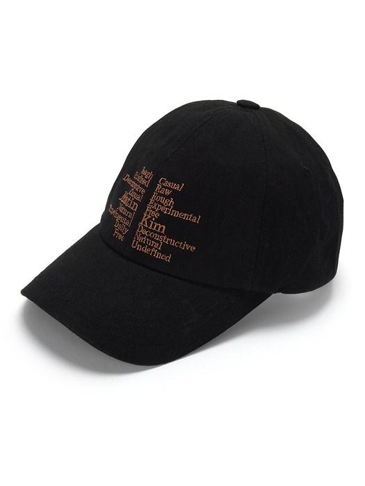 KEYWORD LETTERING BALL CAP IN BLACK - Image 3