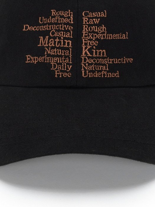 KEYWORD LETTERING BALL CAP IN BLACK - Image 2