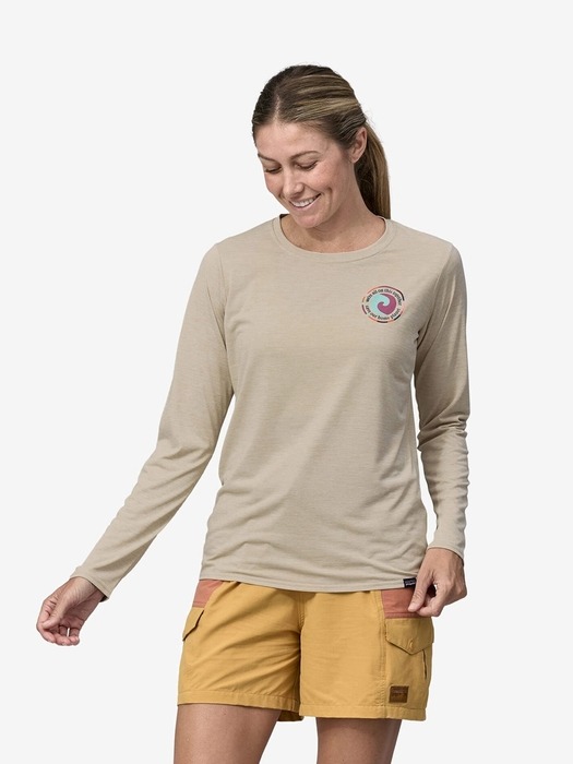 [공식] 24SS Womens Long-Sleeved Capilene® Cool Daily Graphic Shirt 45205P5