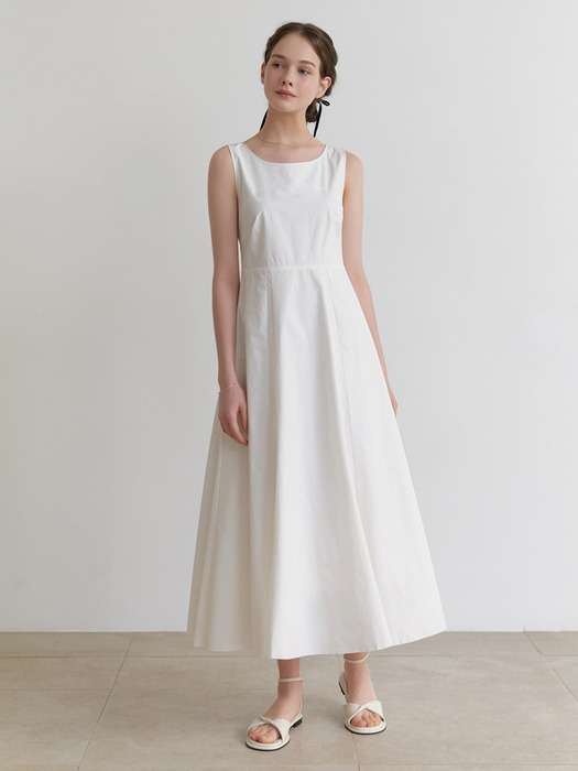 Basta sleeveless dress (white)