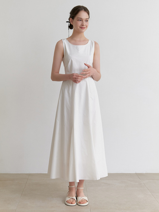 Basta sleeveless dress (white)