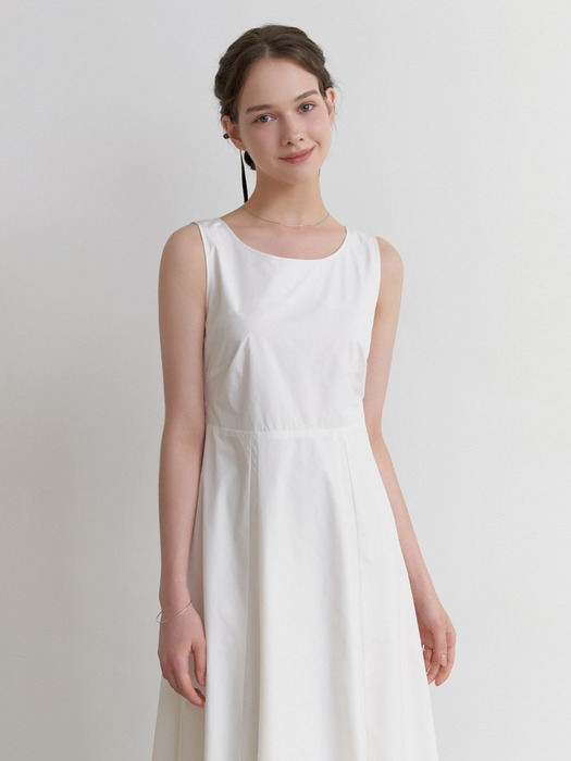 Basta sleeveless dress (white)