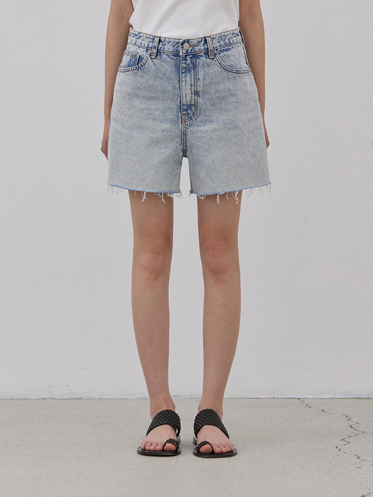 LOW DENIM SHORTS