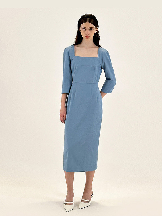 Lautre de min Essential square Blue dress