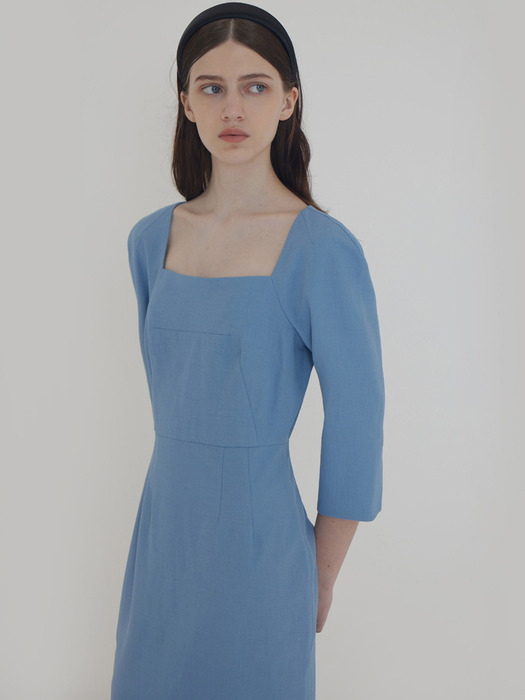 Lautre de min Essential square Blue dress