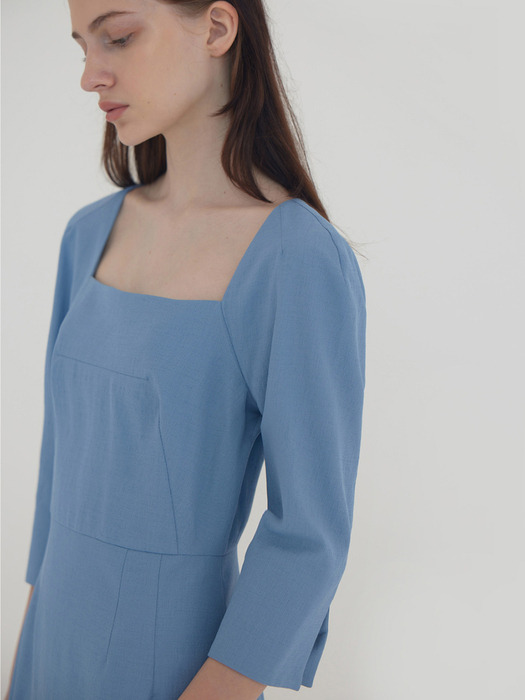 Lautre de min Essential square Blue dress