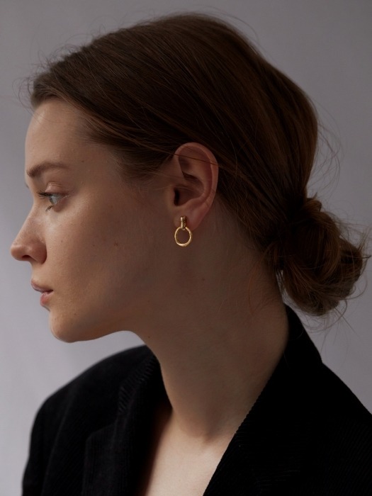 Stick & Bold Mini Ring earrings