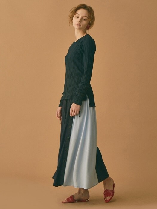 Mondrian Long Skirt (2color)