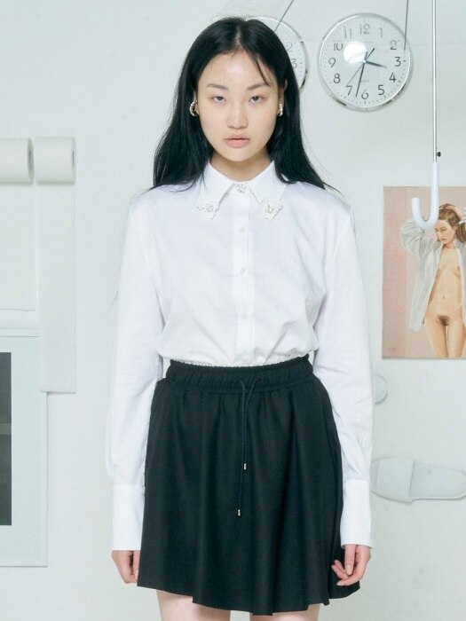 LACE POINT COLLAR SHIRT [WHITE]