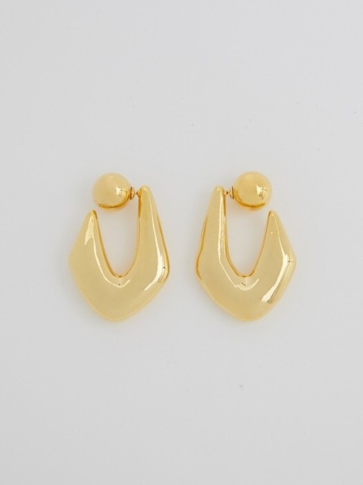 Bold Hook Earrings_Gold