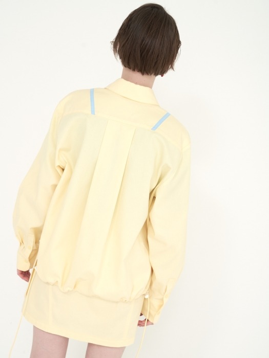 TREADMILL LINE TAPED 셔츠/레몬