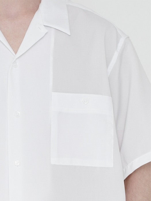 SOLID OPEN COLLAR SHIRT_WHITE