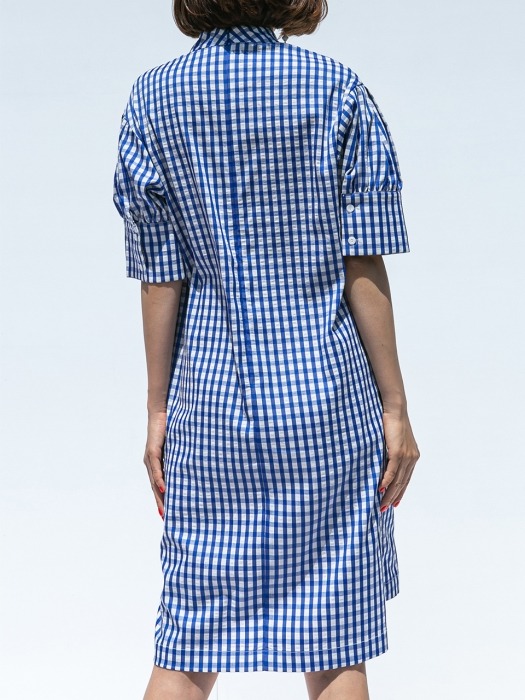 Gingham One Piece_BLUE