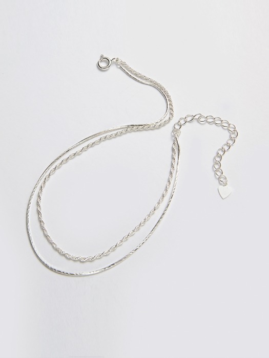 rope two chain anklet