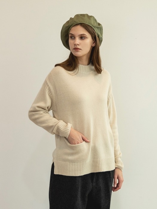 Women Guernsey Sweater (Ecru)