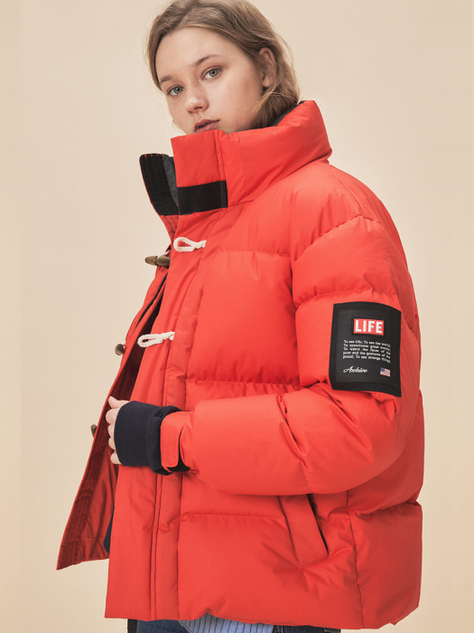 LIFE DUFFLE DOWN JACKET_RED