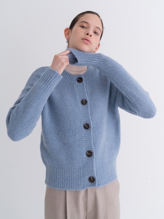 YAK SOFT CARDIGAN SKY BLUE