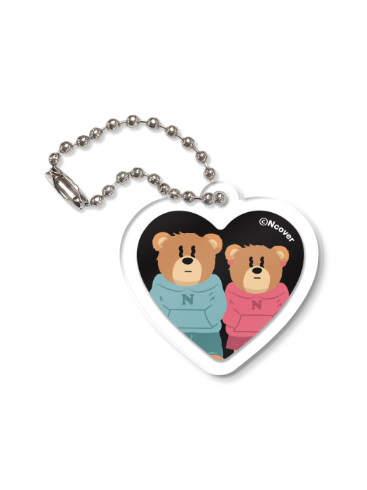 Couple hoodie bruin-black(keyring)