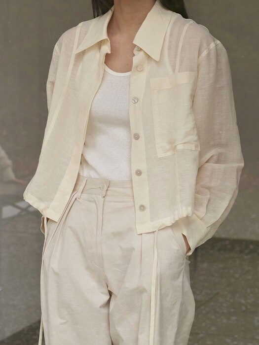 ATHE LINEN SHIRT [VANILLA YELLOW]